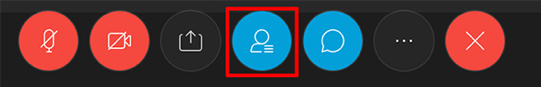 WebEx Participants Panel Toggle