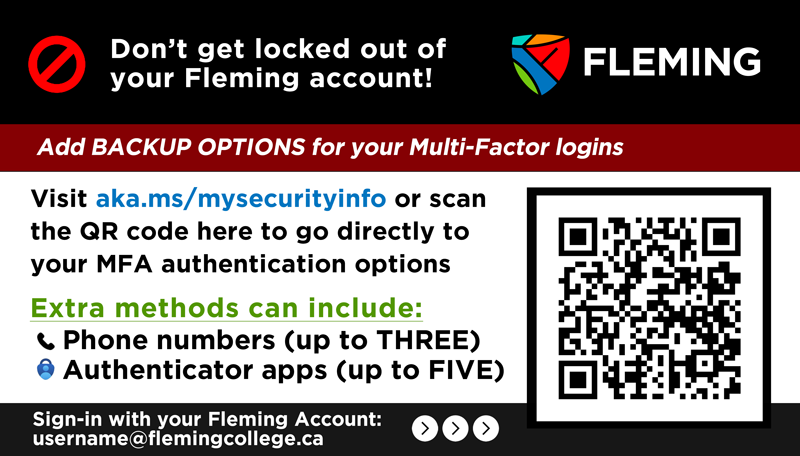 Don't get locked out of your Fleming account!